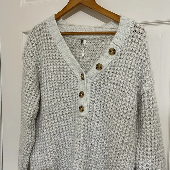 Free People Oversized Knit Sweater - Picture 2 of 6